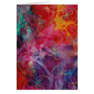 Teignez en nouant la carte piquante