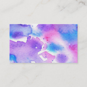 Teignez en nouant le carte de visite d'aquarelle