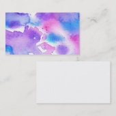 Teignez en nouant le carte de visite d'aquarelle (Devant / Derrière)