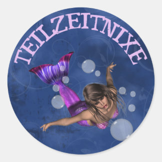 Teilzeitnixe Ronde Sticker