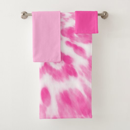 teint en cravate rose et blanc (En situation)