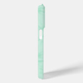 Teint | Pastel Mint Green Monogram coque iphone (Verso / Droite)