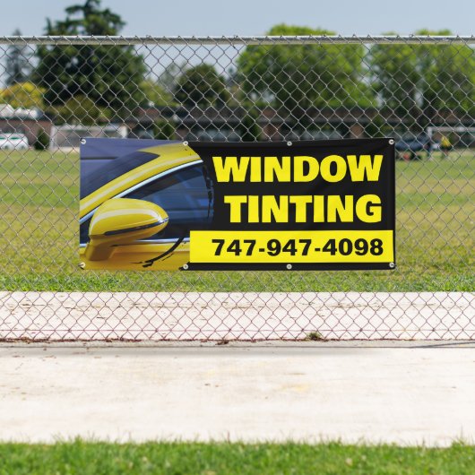 Teinte de fenêtre personnalisée Bannière (En situation)