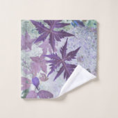 Teinte pastel violet et bruyère (Gant de toilette)