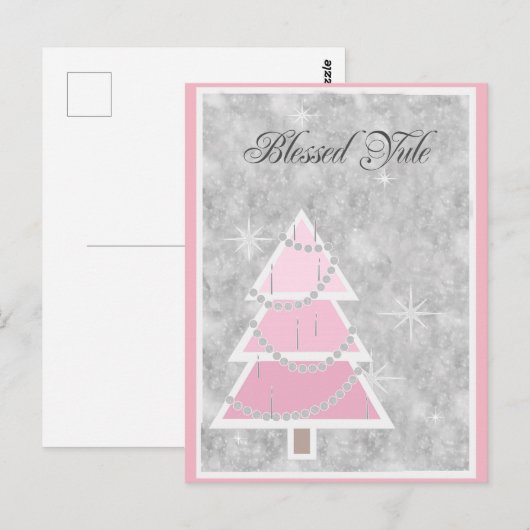 Teinte rose, Cartes Yule (Devant / Derrière)