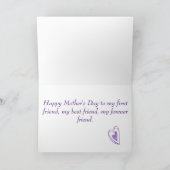 Teintes de lavande - Carte personnalisée pour la f (Intérieur)