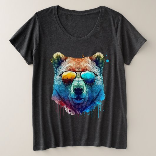 Teintes de l'ours cool Graphic T-shirt (Design devant)