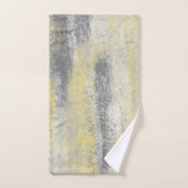 teintes douces Abstraites gris jaune (Serviette à main)