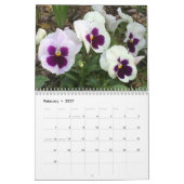 teintes florales de fleurs violettes calendrier 20 (Feb 2027)