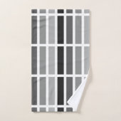 Teintes gris argenté (Serviette à main)