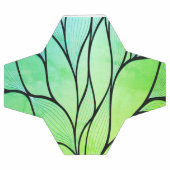 Teintes vertes vives motif créatif de feuilles  (Plat)
