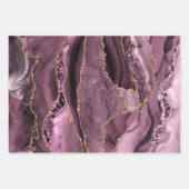teintes violettes lilas agate feuilles papier d'em (Devant 2)