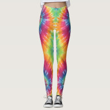 Teinture à chaud teint arc-en-ciel Leggings