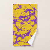 Teinture à tarte violet et or (Serviette à main)