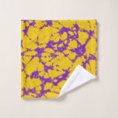 Teinture à tarte violet et or (Gant de toilette)