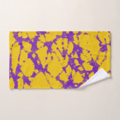 Teinture à tarte violet et or (Serviette à main)