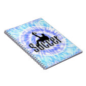 Teinture bleue Conception de soccer, Carnet (Côté Droit)
