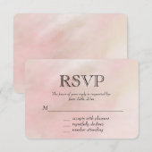 Teinture d'aquarelle couleur rose pâle RSVP (Devant / Derrière)