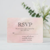 Teinture d'aquarelle couleur rose pâle RSVP (Debout devant)