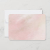 Teinture d'aquarelle couleur rose pâle RSVP (Dos)