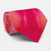 Teinture en Orange Chaud et Cravate Magenta Swirl  (Roulé)
