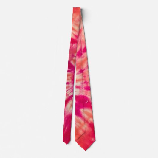 Teinture en Orange Chaud et Cravate Magenta Swirl  (Dos)