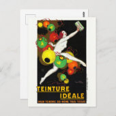 Teinture Idéale France Vintage Poster 1928 Briefkaart (Voorkant / Achterkant)