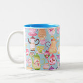 Teintures et tasses bleu (Gauche)