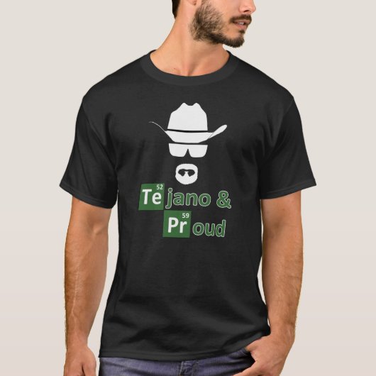 Tejano et T-shirt foncé des hommes fiers (Devant)