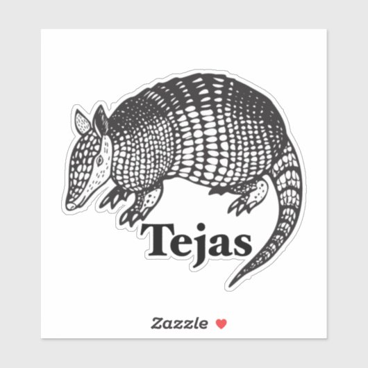 Tejas Armadillo Sticker (Vel)
