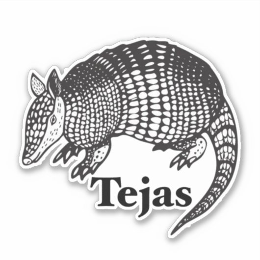 Tejas Armadillo Sticker (Voorkant)
