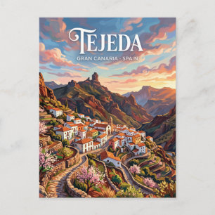 Tejeda dorp Spanje Briefkaart