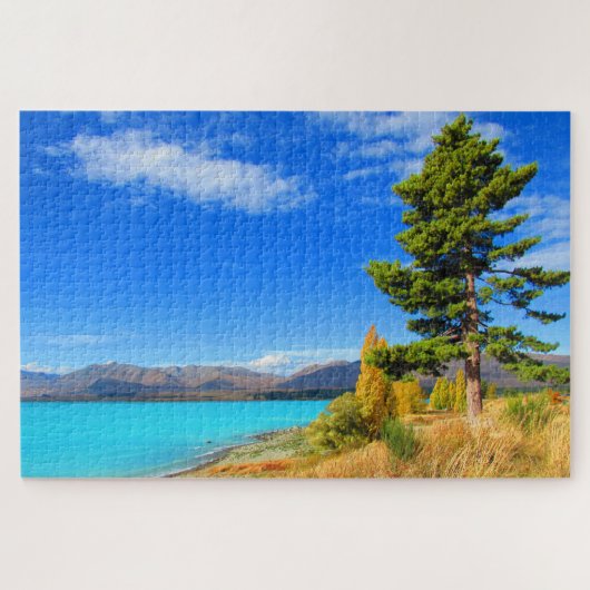 tekapo blue lake legpuzzel (Horizontaal)