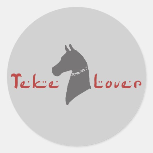 Teke Lover Ronde Sticker (Voorkant)