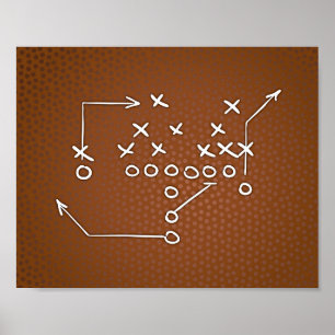 Teken afdrukken football Partij PLAYBOOK II Poster