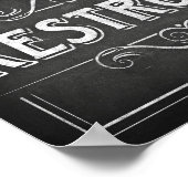 Teken afdrukken van alk Style RESTROOM Poster (Hoek)