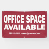 Teken banner voor beschikbare kantoor-ruimte (Horizontaal)