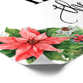 Teken beste dag trouwdatum ja dag kerst poster (Hoek)