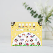 Teken de het Kinder Leren van de Bugs van de tuin Briefkaart (Staand voorkant)