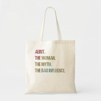 Teken de vrouw mijn slechte invloed op tante. tote bag