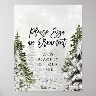 Teken een ornament kerstvakantie poster