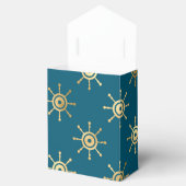 Teken en goud vintage scheepvaart bedankdoosjes (Geopend)