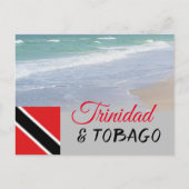 Teken en strand van Trinidad en Tobago Briefkaart (Voorkant)