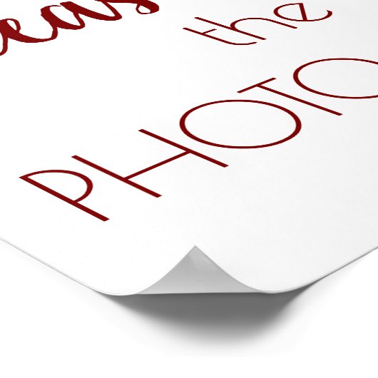 Teken het foto-Lijst | Script-Poster Poster (Hoek)