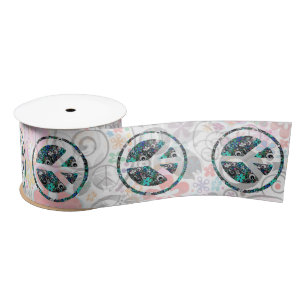 Teken II van de VREDE van FLOWER POWER + uw Lint