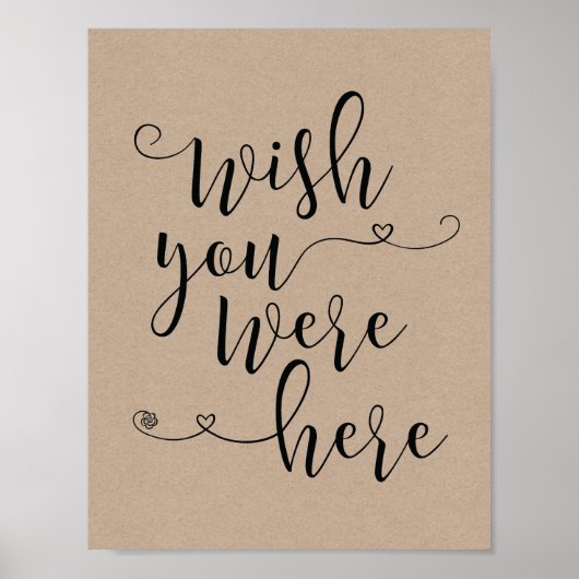 Teken in liefdevolle herinnering - was hier graag  poster (Voorkant)