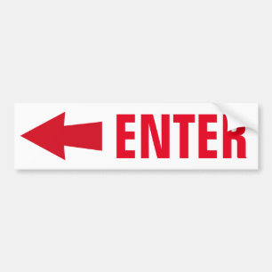 "Teken invoeren" Bumpersticker