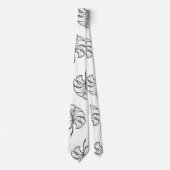 Teken monsterbladeren stropdas (Voorkant)