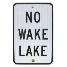 Teken "No Wake Lake" Magneet