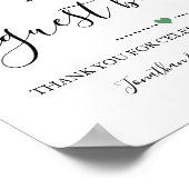 Teken Ons Gastbord Huwelijksreceptie Citroenen Bor Poster (Hoek)